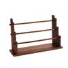 Tiered Accessory Display Stand | Walnut Finish, Jewelry Rack, Sturdy,