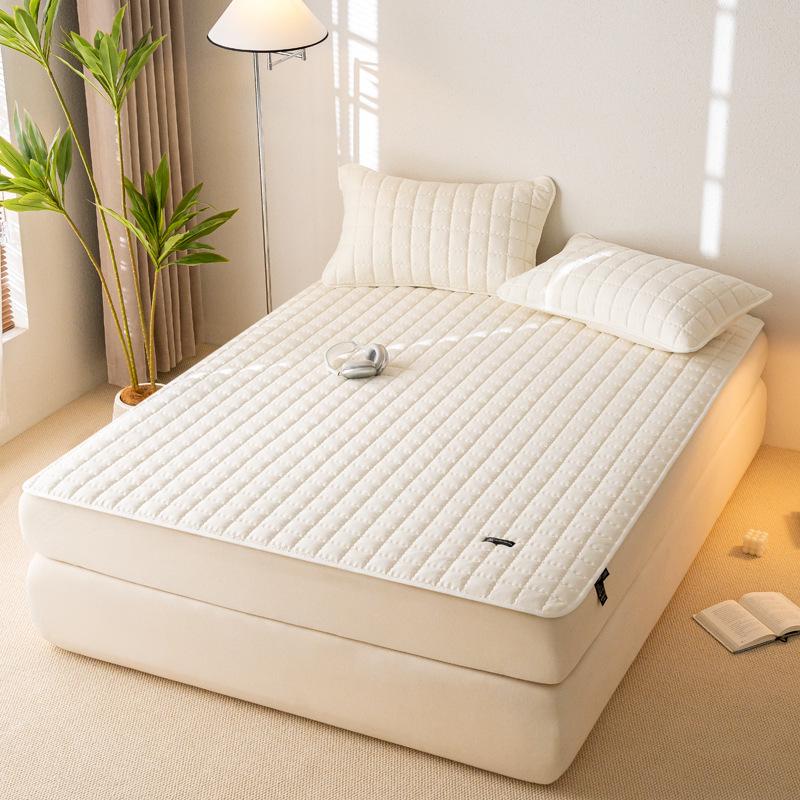 Class A Quilted Waterproof Bedspread Set: 3-Piece Fitted Sheet & Urine-Proof Mattress Protector, Machine Washable