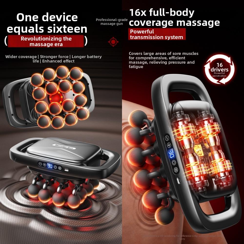 High-Frequency Vibration Fascia Massager Electric Deep Tissue Massage Device  Muscle Relaxation