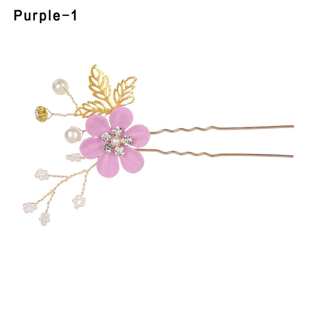 New Arrival Luxury Blue Flower Hair Combs Headdress Prom Bridal Wedding Hair Pin Gold Color Leaves Hair Jewelry Hair Accessories