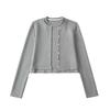 Dorothy Korean Design Air Cotton Buttoned Two-Piece Long Sleeve Women's Sweatshirt
