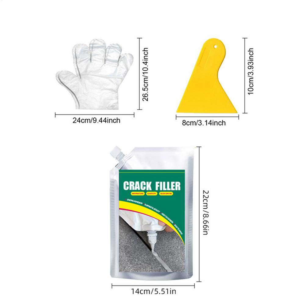 

500ml Caulking Adhesive Concrete Crack Filler Waterproof Repair Sealant Quick-Drying Leak Preventer for Corners Floors Roofs