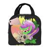 Custom Plants Gaming Zombies Insulated Lunch Bags for School Office Video Game Waterproof Thermal Cooler Lunch Box Unisex