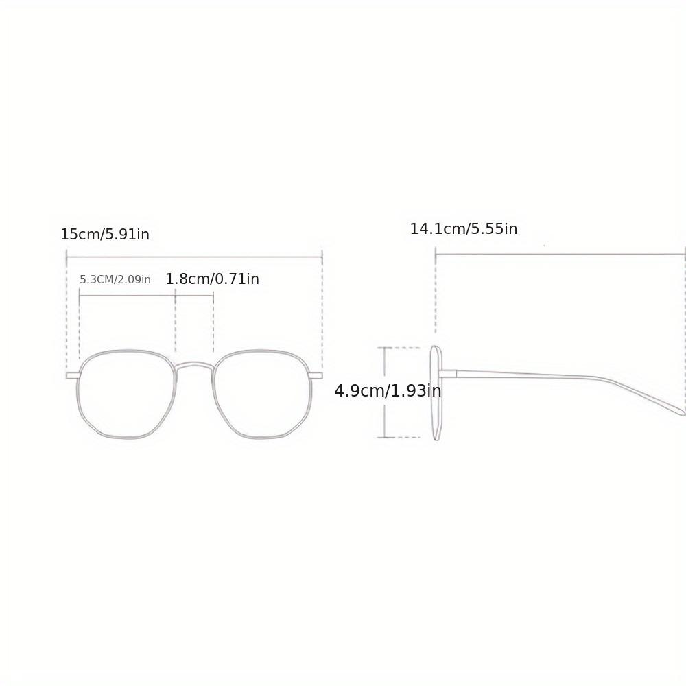 1 Pair of Sleek Cyberpunk Style Square Glasses - Comfortable PC Frame, TAC Lenses for Clear Vision, Perfect for Daily Wea