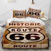 Historic Route 66,Mother Road 3D NEW Duvet Cover Pillowcase Bedding Set Adult Boy Girl Bedroom Decoration Single Double Large