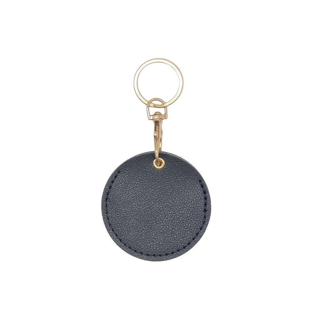 

Portable Round Case Key Chain Simple Access Control Card Cover Student style 1