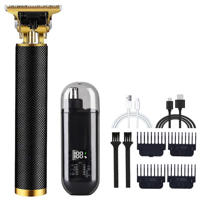 New Nose Hair Trimmer And T9 Hair Clipper Set For Mens Care Set Portable Mini USB charging Nose And Ear Hair Trimmer 2025