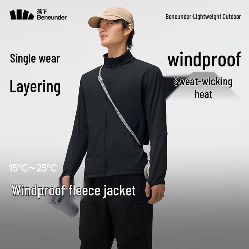 

Beneunder Men s Outdoor Windproof Warm Fleece Jacket 2XL