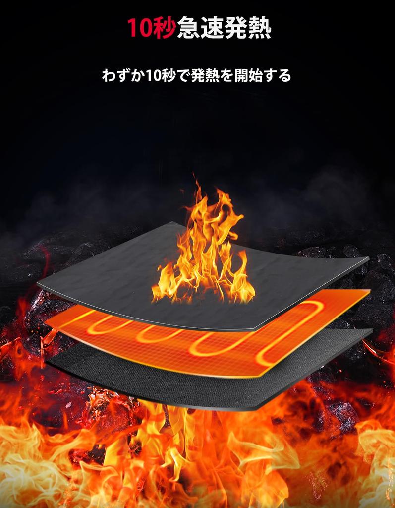 KEMIMOTO KM005-T Bike Grip Heater, Wrap Type, Type Grip Heater with Switch, 10 Seconds