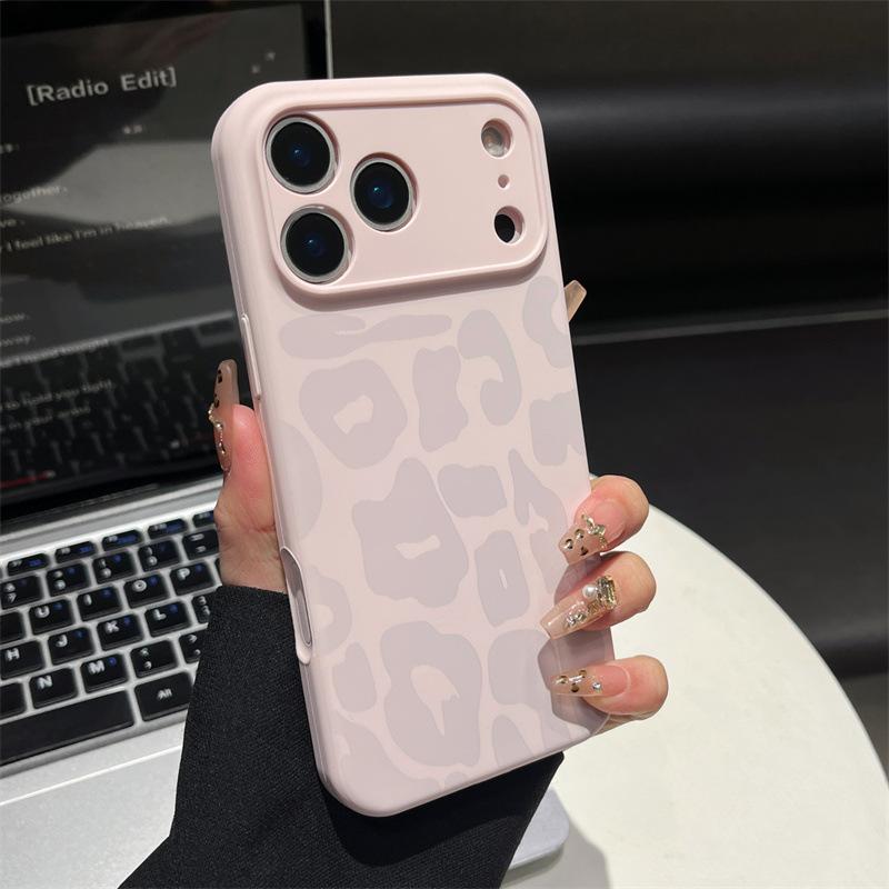 New Embossed Leopard Print Silicone Phone Case for IPhone 17 Pro Max 16 Pro Max 15 Pro Max 14, Precise Cutout Camera Protection Shockproof Soft Cover