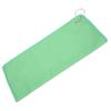 Waffle Microfiber Golf Towels Cleans Clubs Balls Hands Cleaning Towel with Carabiner HookGreen