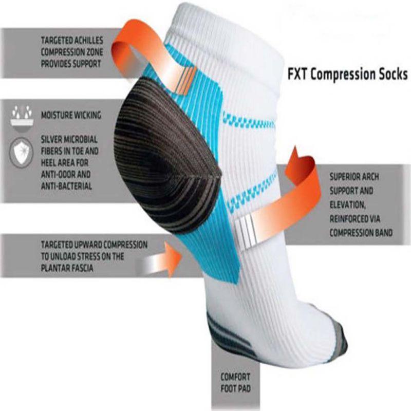 Sports Wear Compression Breathable Plantar Fasciitis Heel Arch Pain Relieving Compression Sport Socks