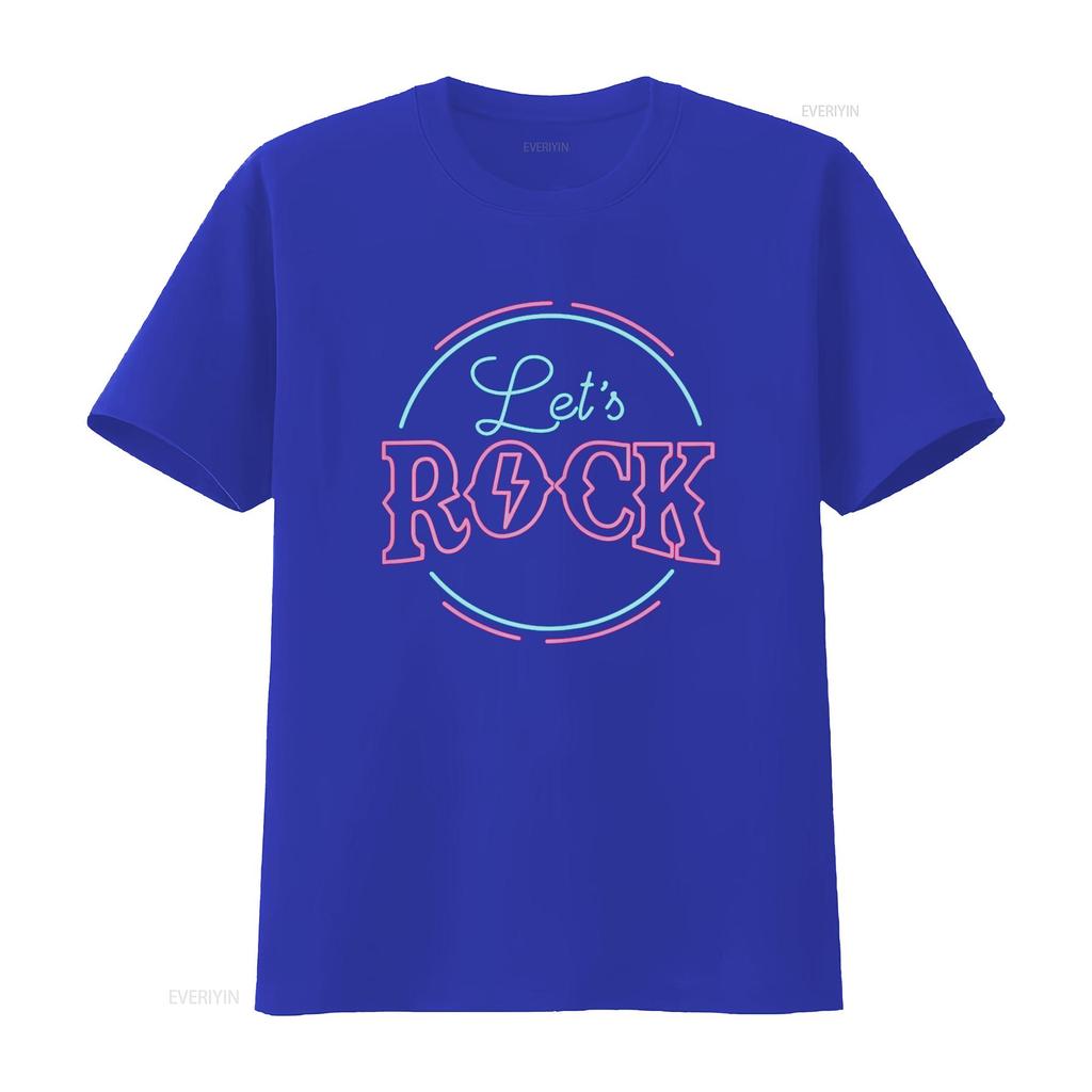My Music Is Rock and Roll Let s T Shirt vintage Washed Slightly designer clothes Comfortable graphic streetwear
