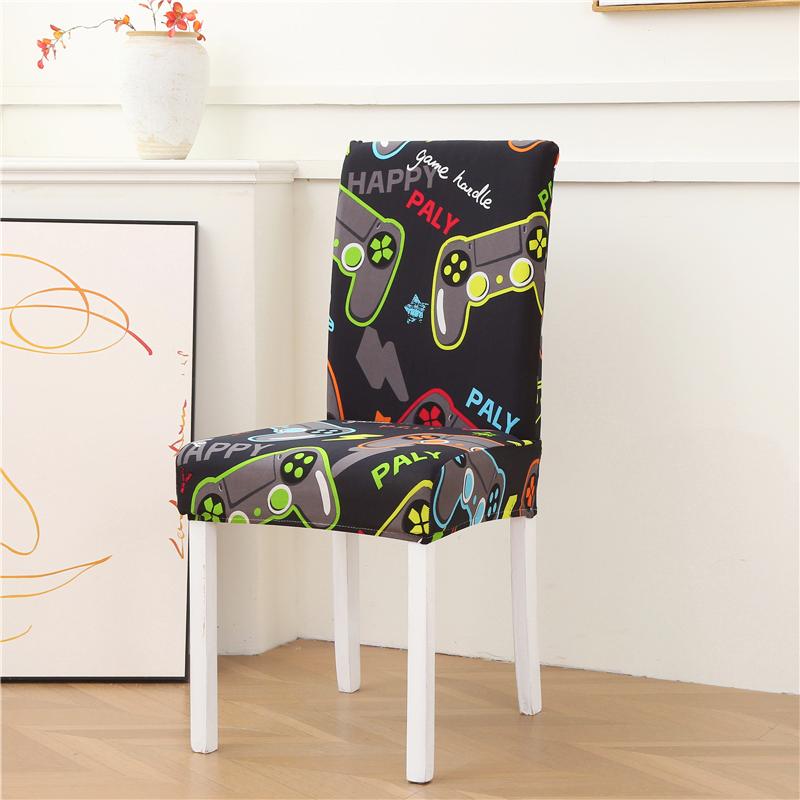 New Colors Chair Covers Floral Modern Slipcover for Dinning Room Wedding Stretch Elastic Furniture Protector