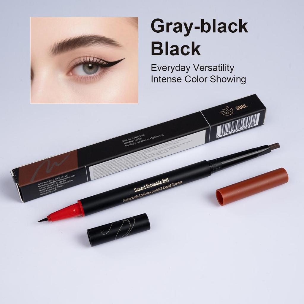 Retractable Eyebrow Pencil Long Lasting Waterproof Sweatproof Non-Smudge