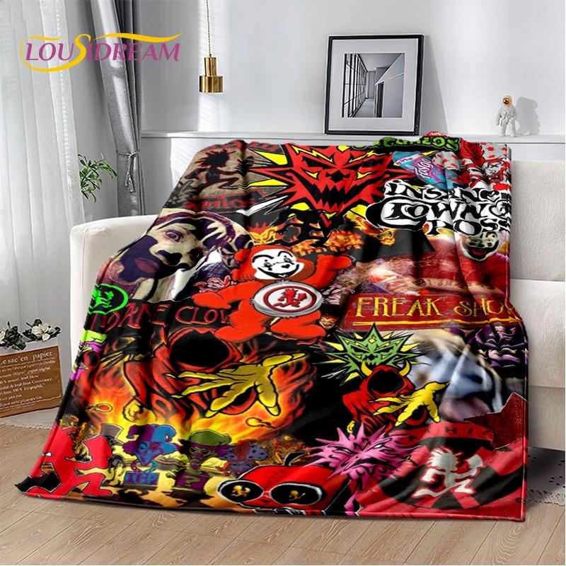Icp Insane Clown Posse Juggalo Rap Metal Soft Flannel Blanket for Bed Bedroom Sofa Picnic,Throw Blanket for Cover Outdoors Gift
