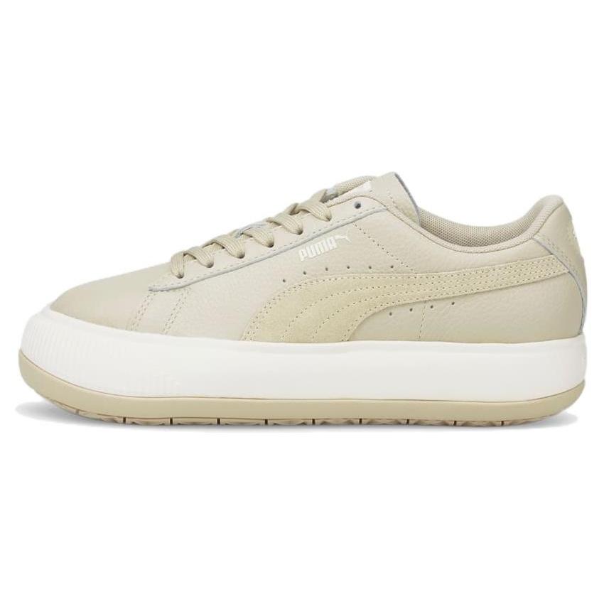 (WMNS) PUMA Suede Mayu Tonal Low Tops Casual Skateboarding Shoes Khaki Women s 384870-02 EU 35.5
