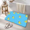 Yellow Duck Cartoon Pattern Floor Carpet Nordic Style Home Doormat Bathroom-Toilet Mats Bedroom Bedside Mats