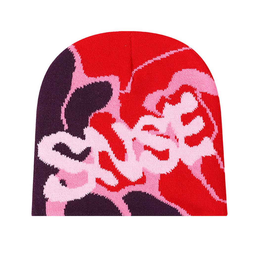 Hiphop Knitted Hat with Jacquard Letter Warm Fashion Hat Winter Headwear for Autumn/Winter