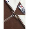 FILA Women's Color-Block Lapel Knit Pullover Sweatshirt