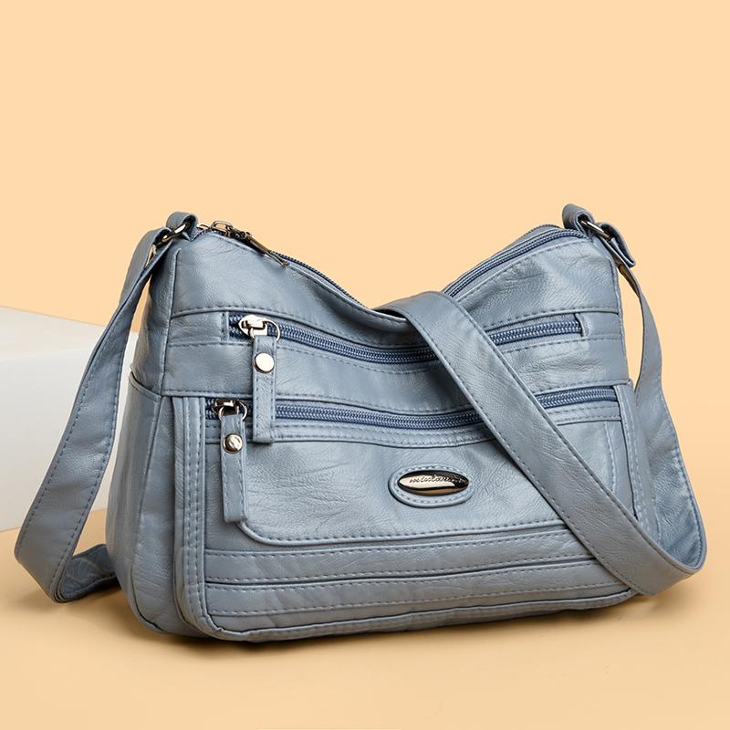 Large Capacity Shoulder Bag Women's Crossbody Bag Soft Leather Mother Bag
