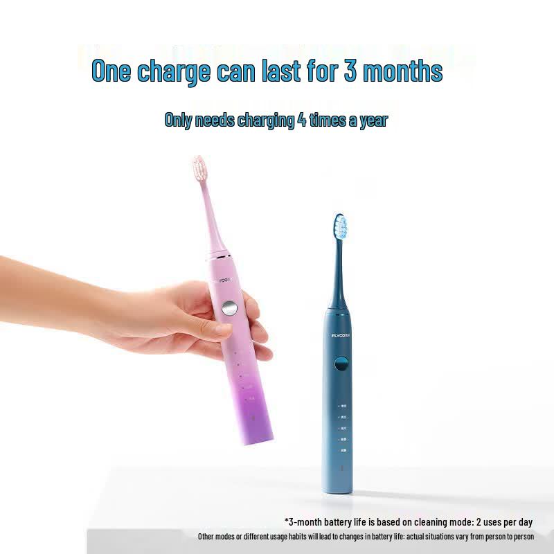 FLYCO FT7105 Sonic Electric Toothbrush Couple's 2-Pack CN plug (adapter included)