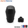 72mm Car Aluminium Gear Shift Knob Thick Waist Shift Head Knob M8 M10 M12 With Adapters 4 Colors