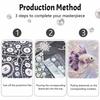 Betta Fish Pearl Kit DIY 5D Rhinestone Art Craft for Adults and Kids Home Party Decoration Handmade Gift