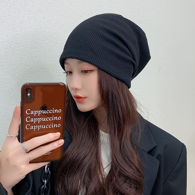 New fried street confinement hat summer thin stacking hat women's versatile knitted wool headgear couple pullover cold hat