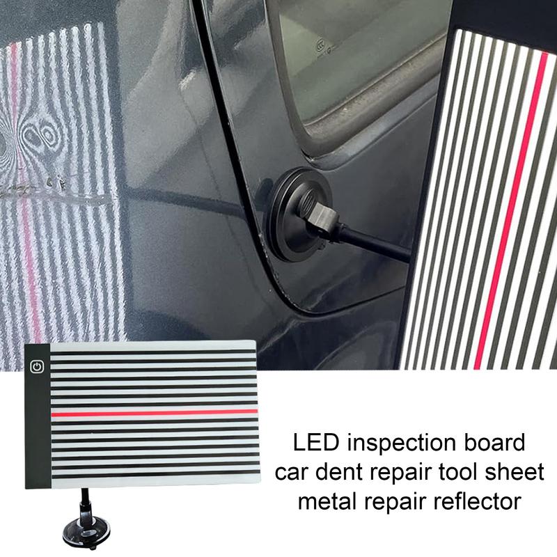 Dent Finder Panel Striped Light Board Steel Dent Remover Tool Car Body Repair Automotive Reflection Lighting with Three-Speed
