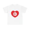 Heart Flag of Tunisia 1959-1999 - T Shirt