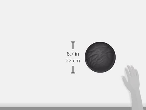 ARAS Wave Plate - One-Plate Dish, Steak Plate, Lunch Plate, Black, 22cm, Dishwasher Safe, Durable and Scratch-Resistant, Ideal for Camping and Glampin