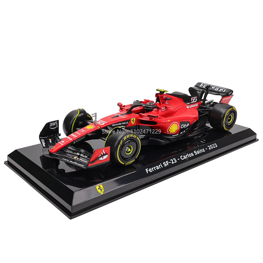 ABAJ1 Bburago 1:24 F1 serie various style 2022~2025 Ferrari SF23 16#Leclerc 55#Sainz Simulation Alloy Car Model Crafts Decoration