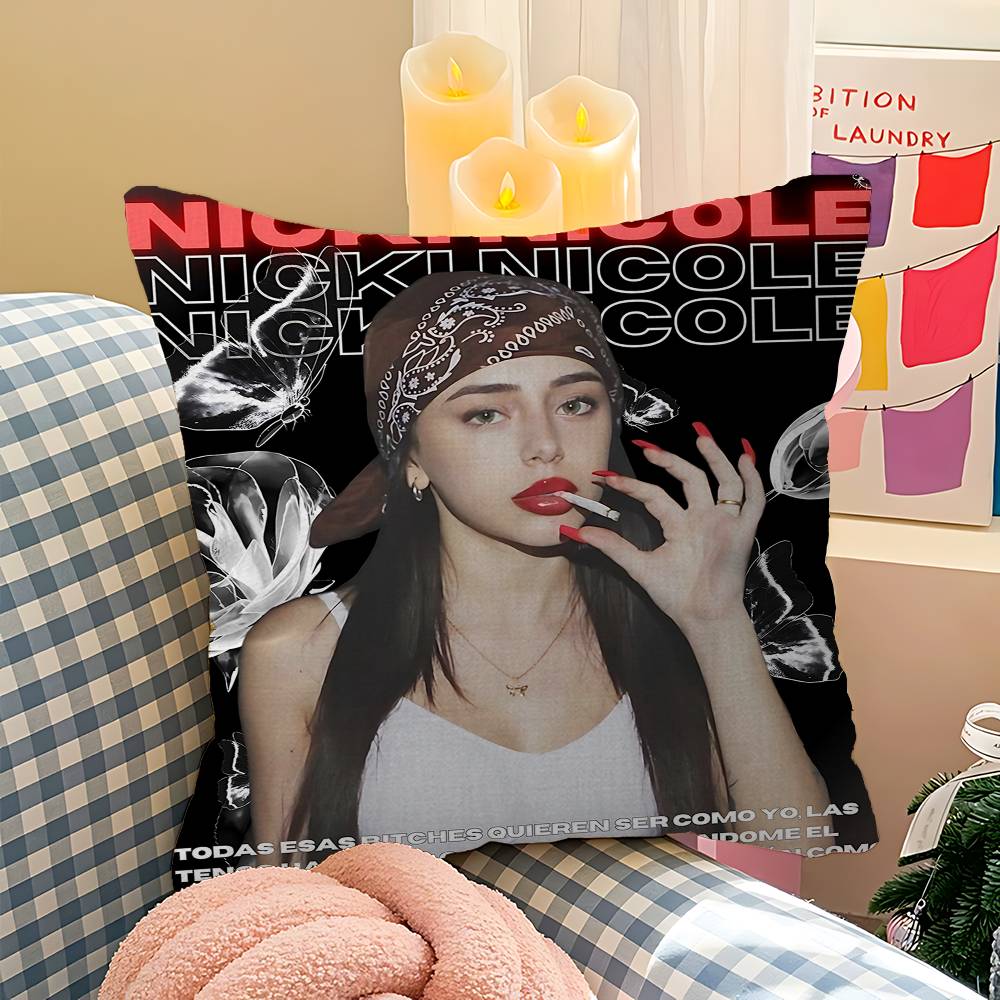 Nicki N-Nicole Singer 45*45cm Cushion Cover Pillow Cover Decor Pillowcase Home Pillowcase For Couch Pillow