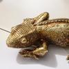 Socha ještěrky 3D pryskyřičná zvířecí socha chameleon ještěrka domácí nástěnná dekorace pro venkovní zahradu terasu verandu stolní krbovou polici obývací pokoj