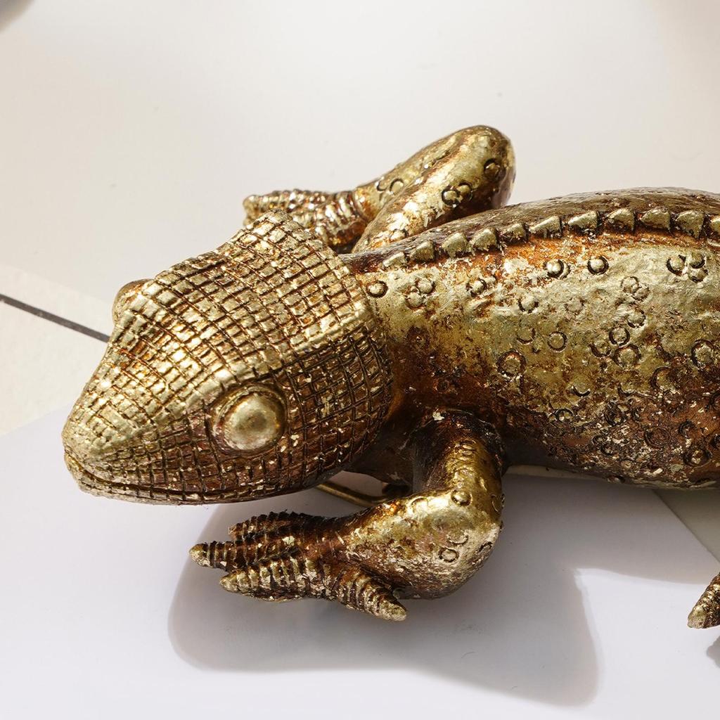 Socha ještěrky 3D pryskyřičná zvířecí socha chameleon ještěrka domácí nástěnná dekorace pro venkovní zahradu terasu verandu stolní krbovou polici obývací pokoj