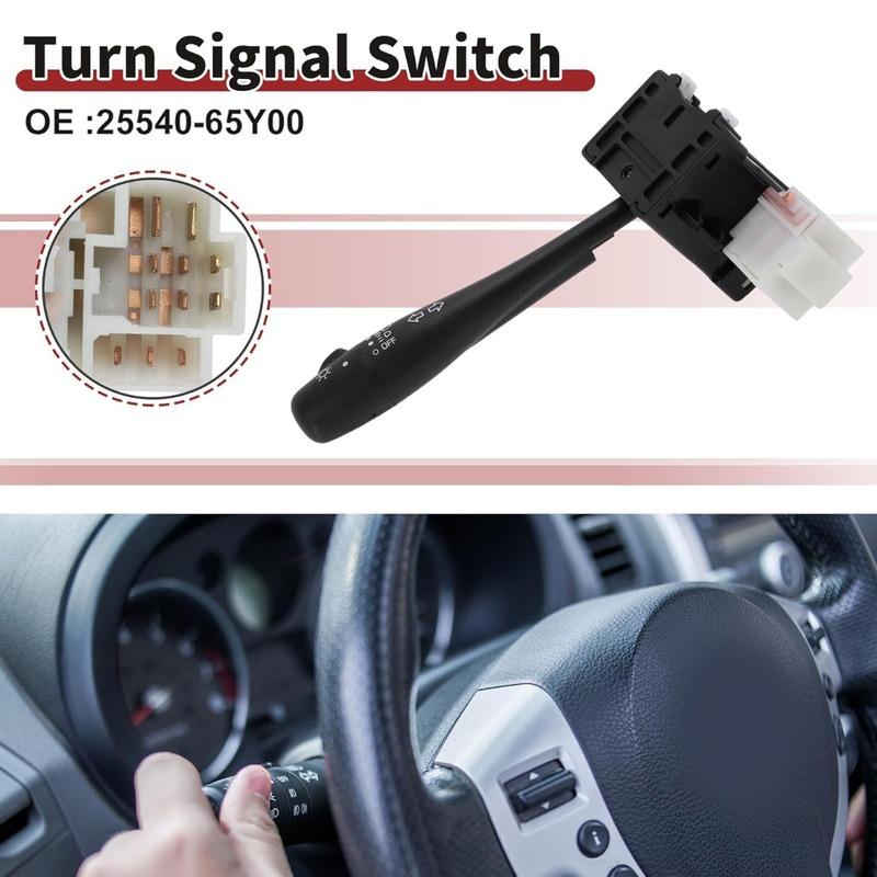 25540-65Y00 2554065Y00 Turn Signal Switch For Nissan Sentra 1990-1994 Multifunction Combination Switch Black 1 Pc