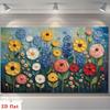 2D Thick Paint Style Flowers Background Cloth Photo Booth Prop