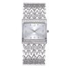Women's Fashion Square Dial Quartz Bracelet Watch with Diamonds
