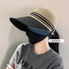 UV protection hat with chin sun small sun UV sunburn cool strap, foldable, women's hat, UPF50+, face, hat, shading, protection, prevention,