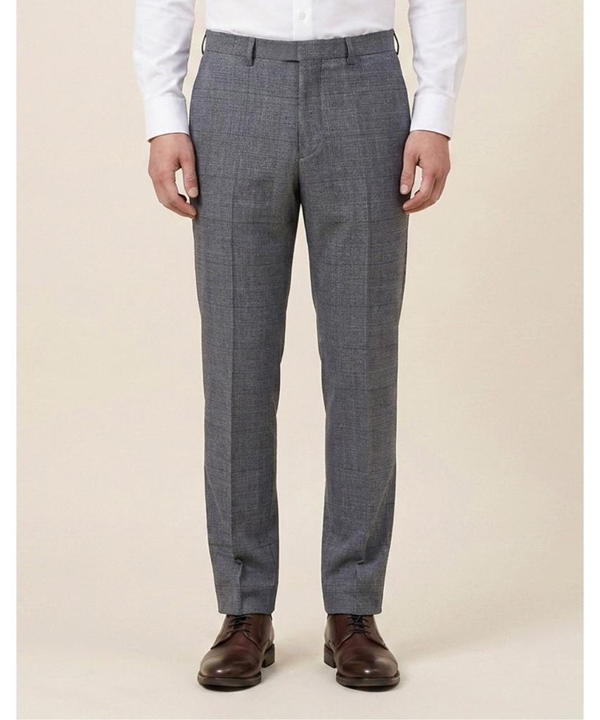 TREMOLO Grey Glen Check Suit Pants_Tgbgbys1121