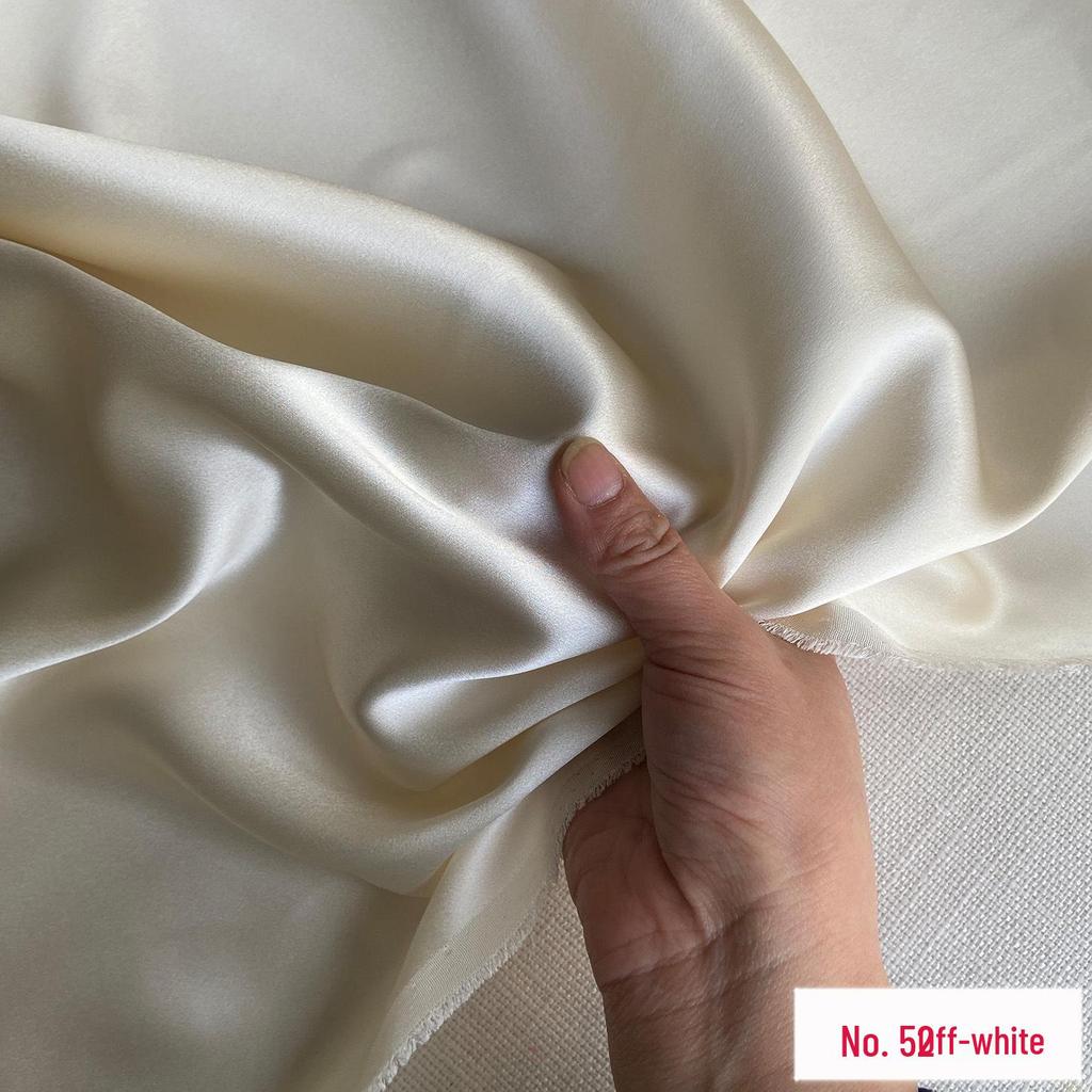 30 Momme Pure Mulberry Silk Heavy Satin Fabric for Qipao, DIY Clothing, Embroidery, and Formal Wear.