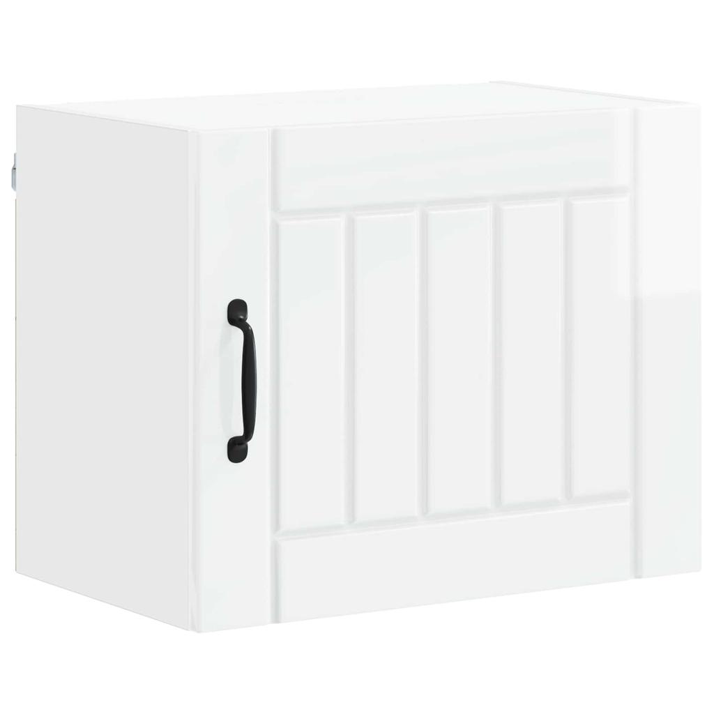 Wall Cabinet LUCCA High Gloss White 50 X 31 X 40 Cm Particleboard