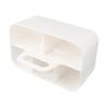 Aesthetic Plastic Storage Solution with Removable Dividers for Convenience