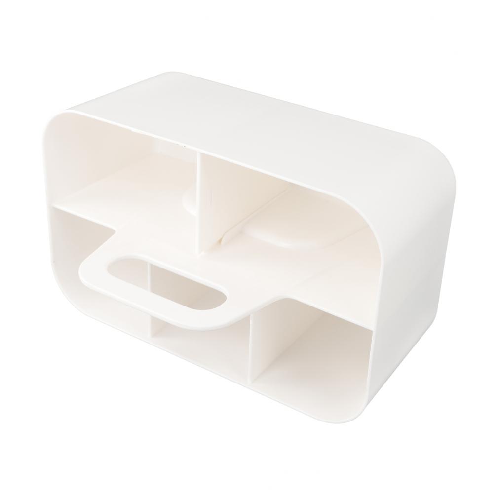 Aesthetic Plastic Storage Solution with Removable Dividers for Convenience