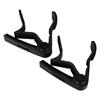 2Pcs Acoustic Guitar Capo Wood Rubber Pad Adjustable Professional Electric Guitar Capo with 5Pcs Picks Black