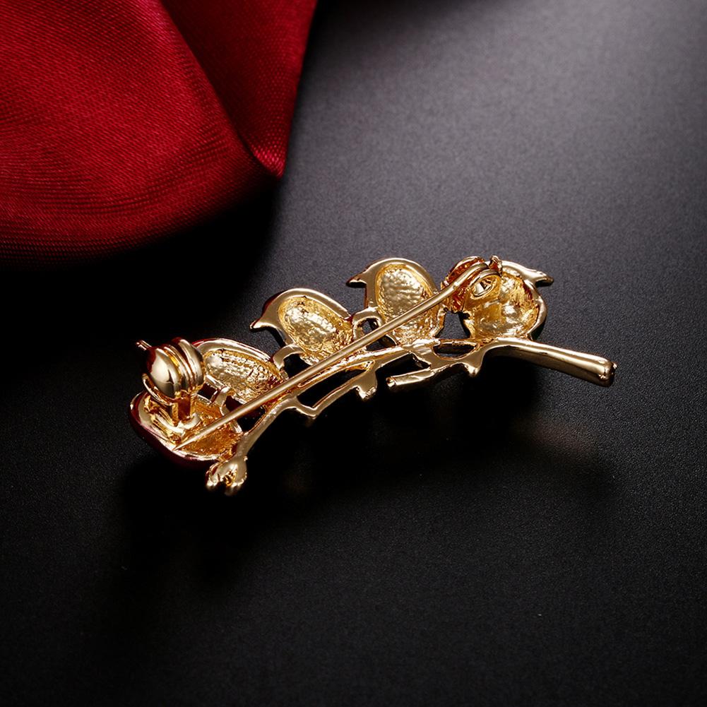 Women Delicate Diamond Colorful Cute Bird Brooch Perfect Wear Decoration
