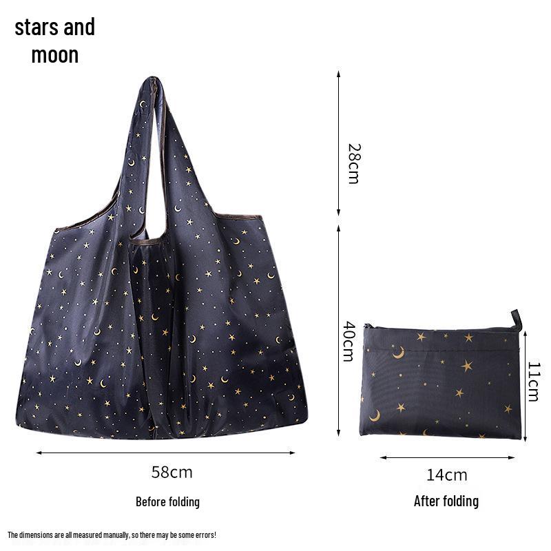 Free Shipping: Cute Cartoon Foldable Eco-Friendly Shopping Tote Bag with Large Capacity