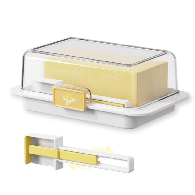 Víceúčelový držák na máslo s nakloněným designem, domácí doplněk pro snadné nabírání a seškrabávání, pro každodenní běžné použití