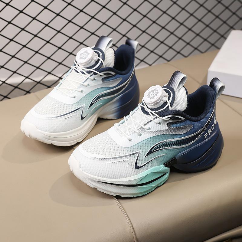 2025 autumn new non-slip boys sports shoes casual soft sole comfortable boys double net breathable basketball shoes